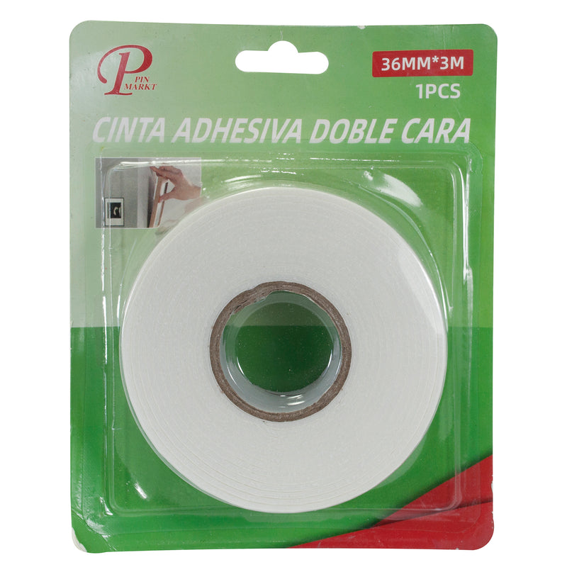 CINTA PINMARKT DOBLE CARA 36 MM 3MTS