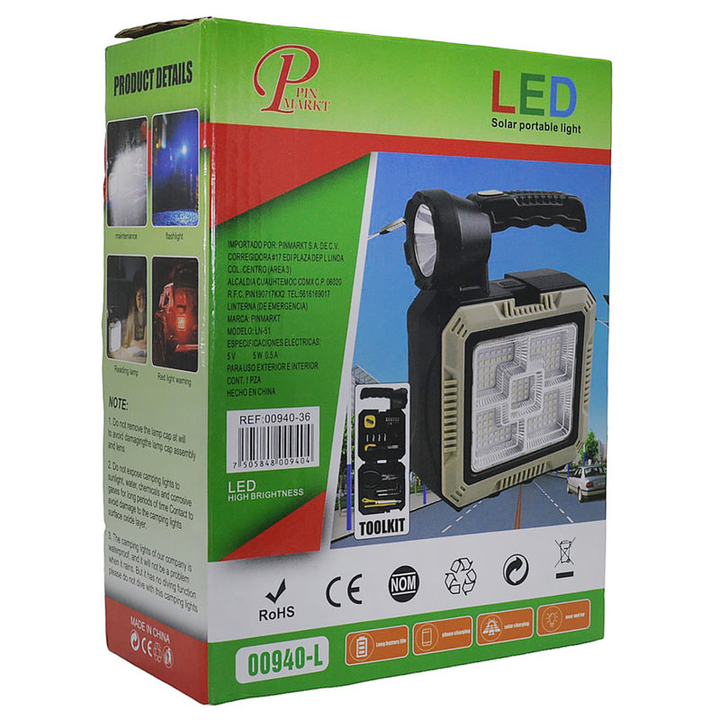 LINTERNA PINMARKT LED PETACA Y HERRAMIENTAS RECARGABLE