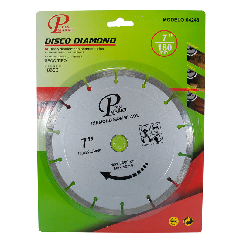 DISCO DE DIAMANTE PINMARKT CONCRETO 7"