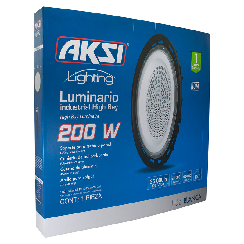 LUMINARIO AKSI LED 200W TIPO UFO 100-240V