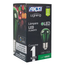 Foco Aksi LED 1W S14 verde - La nueva eléctrica