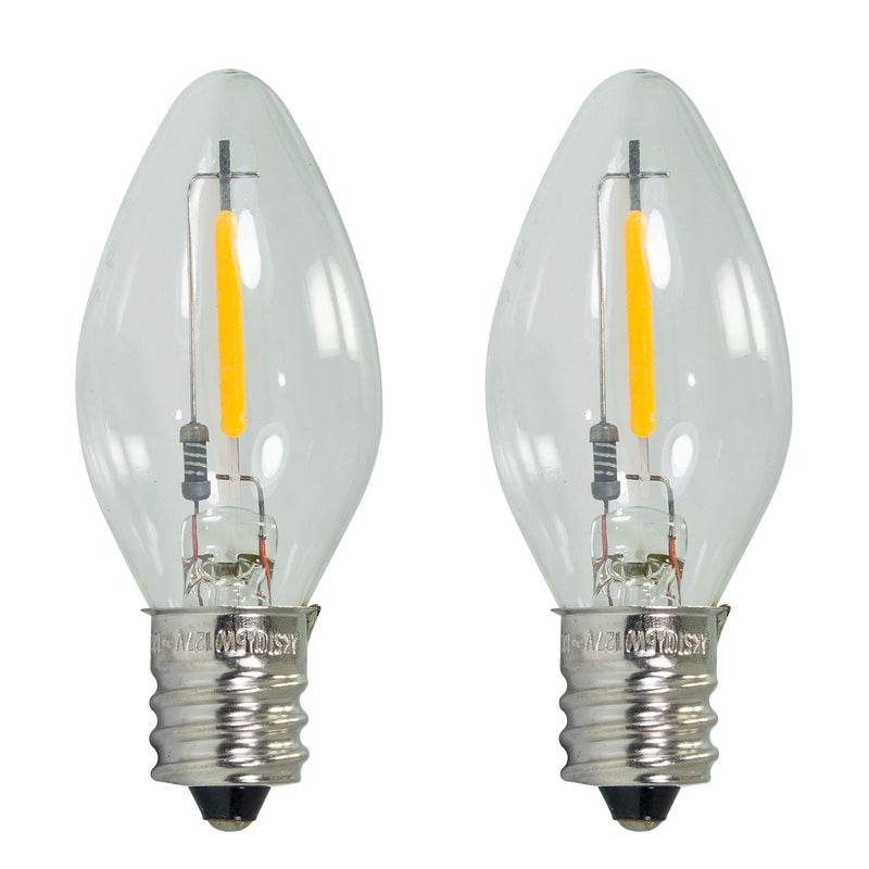 FOCO AKSI LED 0.5W 7 1/2 BLANCO TRANSPARENTE 2PACK