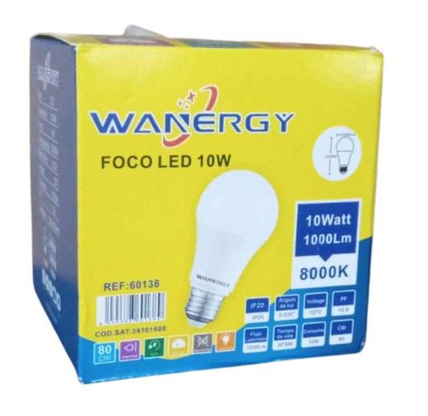 FOCO WANERGY LED 10W FRIO TIPO PHILLIPS