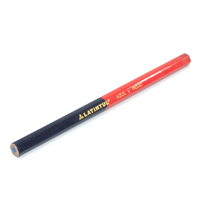 LAPICES LATINTUL CARPINTERO AZUL/ROJO 12PZ