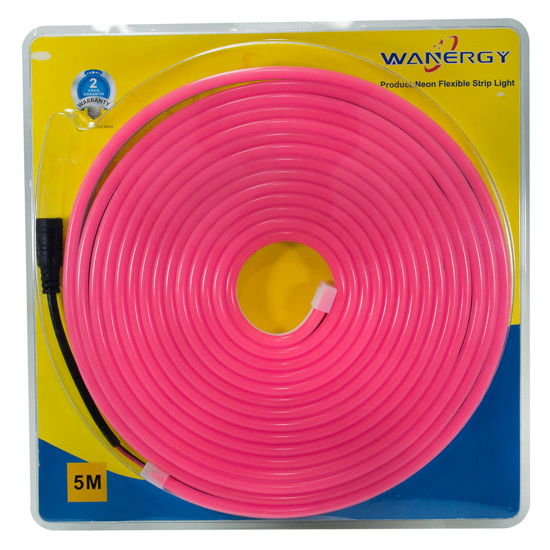 MANGUERA WANERGY LED NEON 6W 5 MTS ROSA 60132