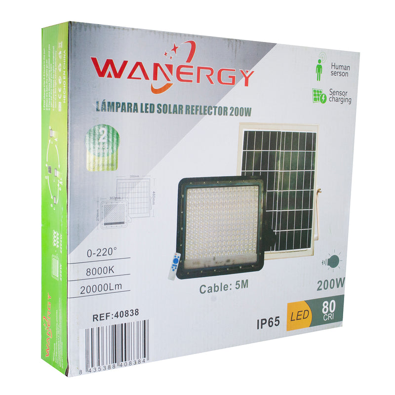 REFLECTOR WANERGY LED 200W SOLAR