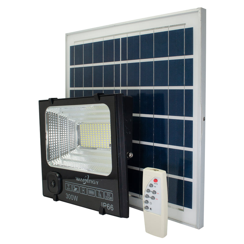 REFLECTOR WANERGY LED 100W SOLAR Y CAMARA WIFI