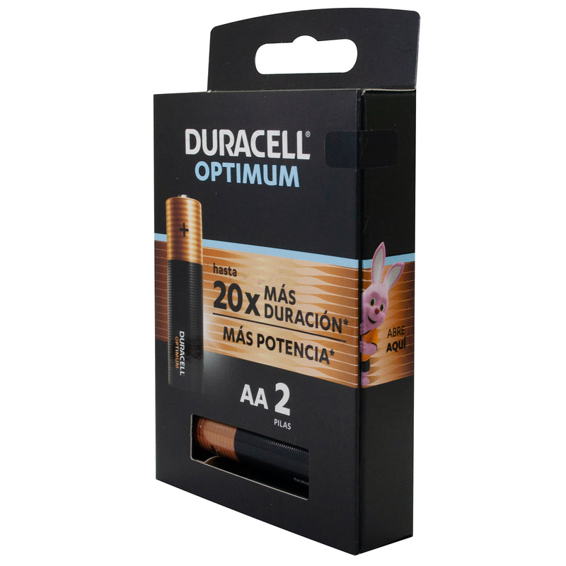 PILA DURACELL OPTIMUM AA   CON 2 PILAS