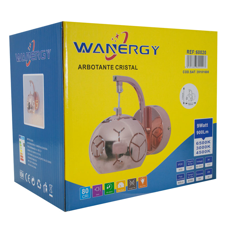 ARBOTANTE WANERGY CRISTAL ROSA 3 TEMPERATURAS