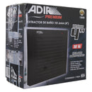 EXTRACTOR ADIR DE BAÑO 4"" NEGRO 18 W"