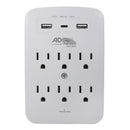 CONTACTO ADIR DE PARED 6 TOMAS 1  USB C Y 2  USB A - La nueva eléctrica