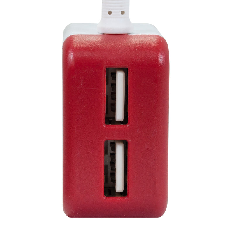 CARGADOR FUSSION CON 2 PUERTOS USB Y CABLE CON CONECTOR V8 U