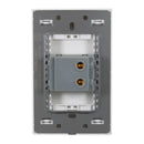 Placa Lucek Flat 1 apagador sencillo blanca - La nueva eléctrica