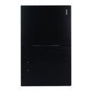 Placa Lucek Flat 1 apagador sencillo y 1 apagador escalera negra - La nueva eléctrica