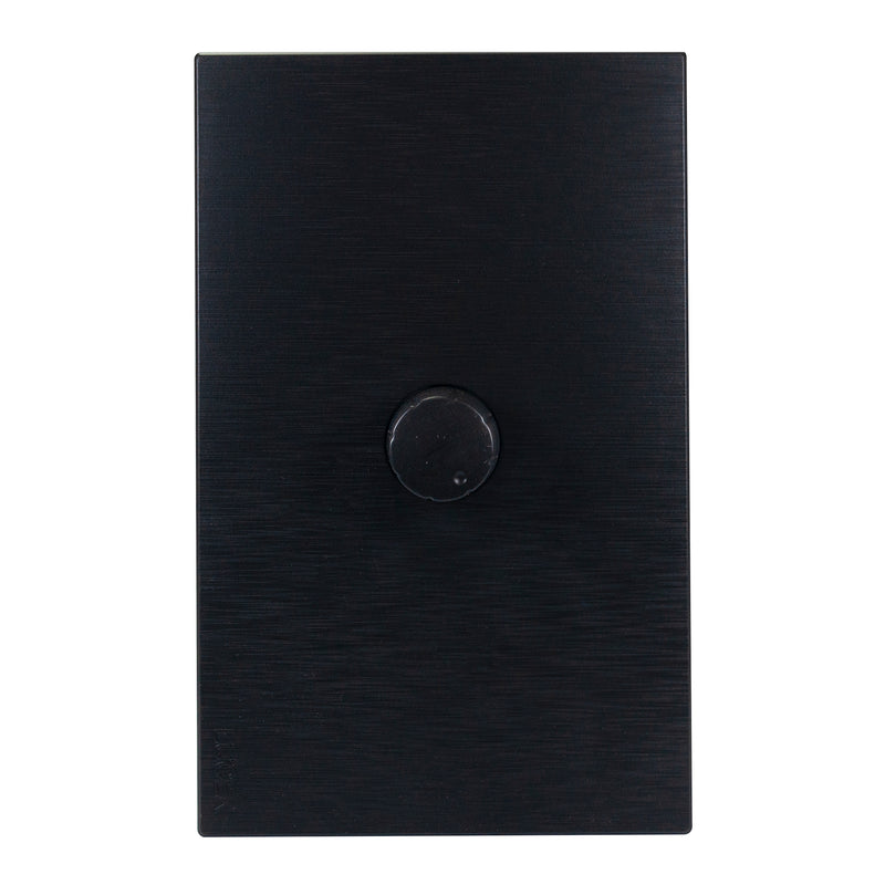 PLACA LUCEK FLAT DIMMER NEGRA