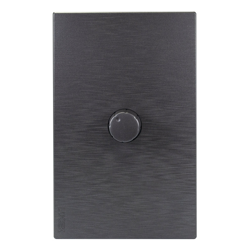 PLACA LUCEK FLAT DIMMER PLATA