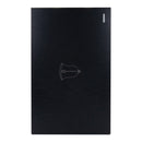 Placa Lucek Flat botón timbre negra - La nueva eléctrica