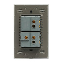 Placa Lucek 1 apagador sencillo 1 apagador escalera cristal - La nueva eléctrica