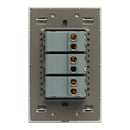 Placa Lucek 3 apagadores sencillos cristal espejo plata - La nueva eléctrica