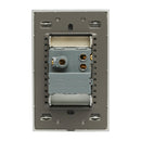 Placa Lucek 1 contacto y 2 USB cristal espejo plata - La nueva eléctrica