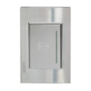 Placa Lucek botón timbre cristal espejo plata - La nueva eléctrica