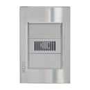 Placa Lucek zumbador cristal espejo plata - La nueva eléctrica