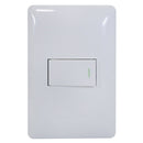 Placa Solaris Eco con 1 apagador - La nueva eléctrica