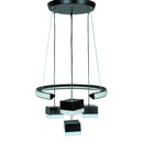 Candil Teco LED 72W + 80W medio aro negro 4 luces 3 tonos - La nueva eléctrica