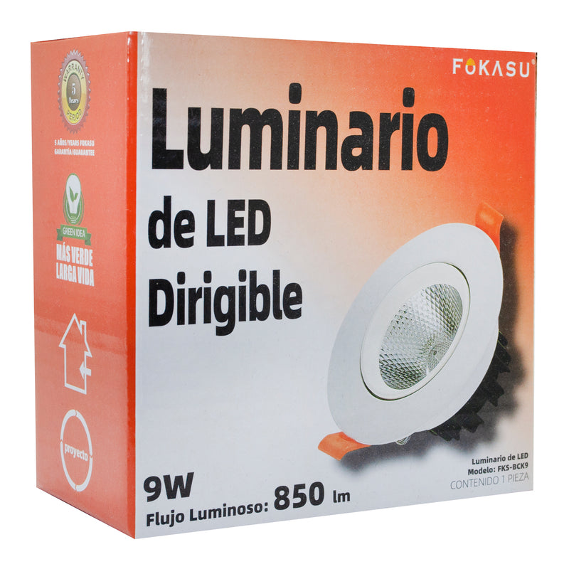 EMPOTRADO FOKASU LED 9W BCK CALIDO