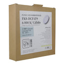 Empotrado Fokasu LED 9W DC fat blanco/cálido - La nueva eléctrica