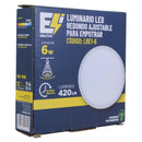 EMPOTRADO CNX LED   6W REDONDO AJUSTABLE 127/240 V - La nueva eléctrica