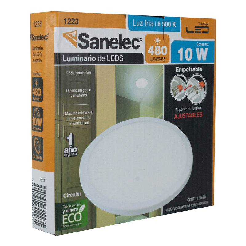 LUMINARIO SANELEC AJUSTABLE CIRCULAR 10W