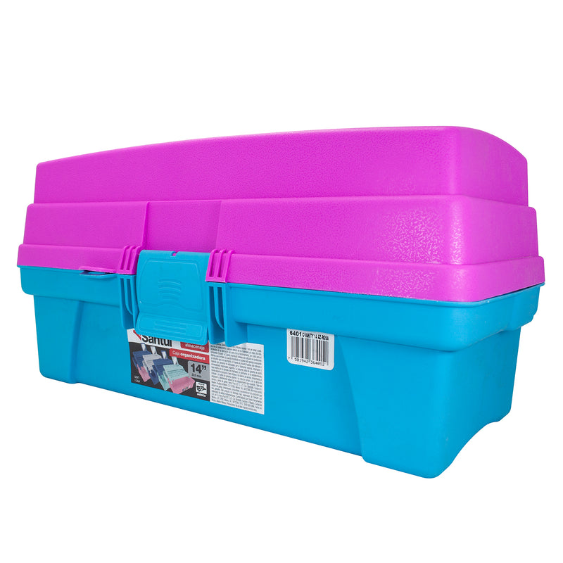 Caja Santul para hta vanity 14 verde c/morado