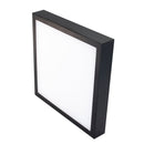 Luminario Illux LED 15W slim cuadrado negro 100-277V 30K - La nueva eléctrica