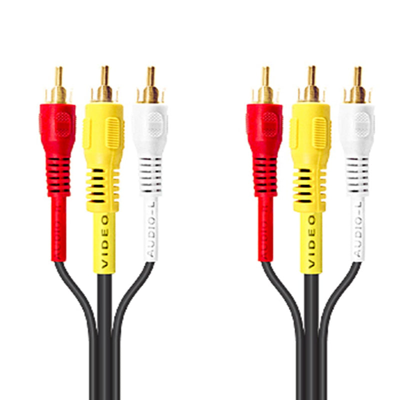 Extencion Mitzu 3 plug rca a 3 plug rca 1.80 mts. pro oro.