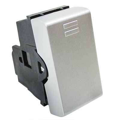 Apagador Leviton modular sencillo gris