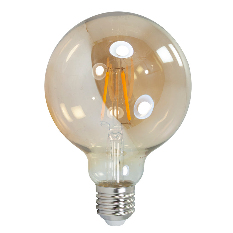 FOCO PINMARKT LED 4W VINTAGE G95 GLOBO AMBAR