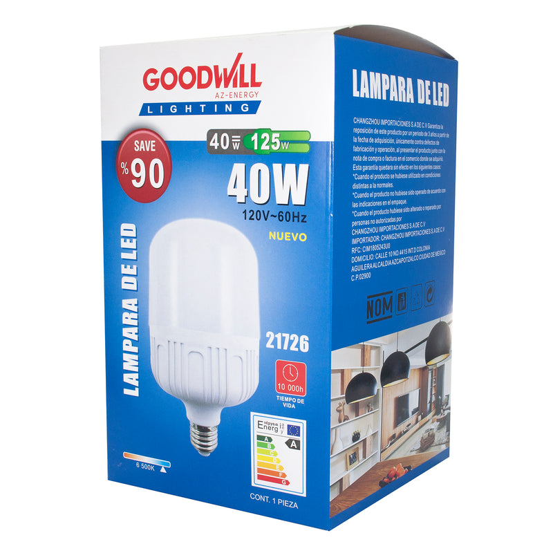 Foco Good Will bulbo omnidireccional led 40w