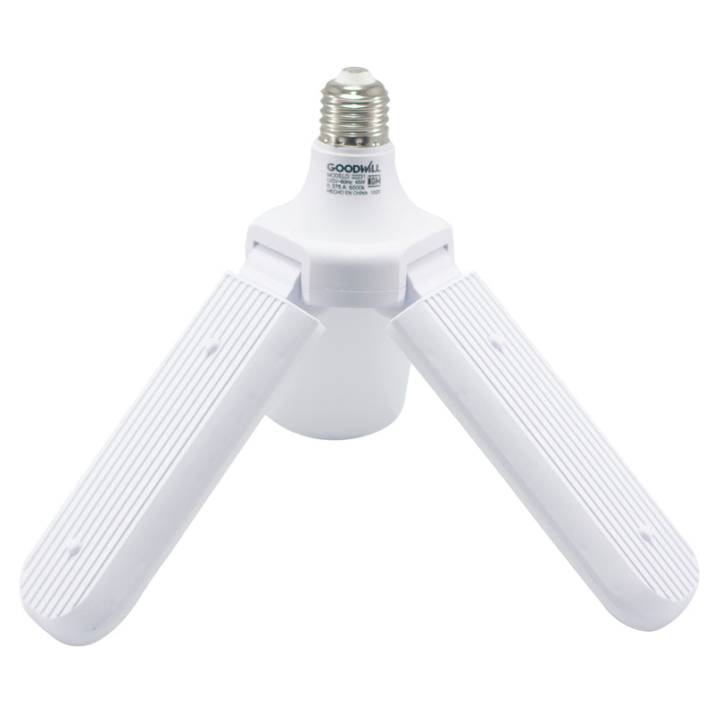 Foco Good Will led 45w tipo ventilador 3 aspas crema