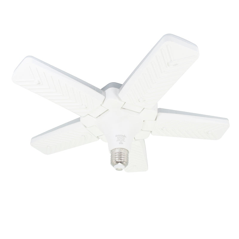 Foco Good Will led 75w tipo ventilador 5 aspas transparente