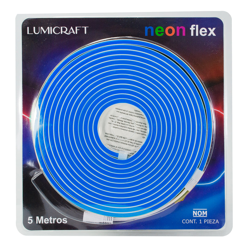 MANGUERA LUMICRAFT LED NEÓN 6W 5 MTS AZUL