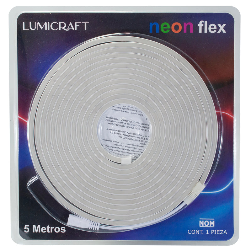 MANGUERA LUMICRAFT LED NEÓN 6W 5 MTS BLANCA