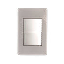 Placa Lucek metal apagador sencillo apagador escalera plata - La nueva eléctrica
