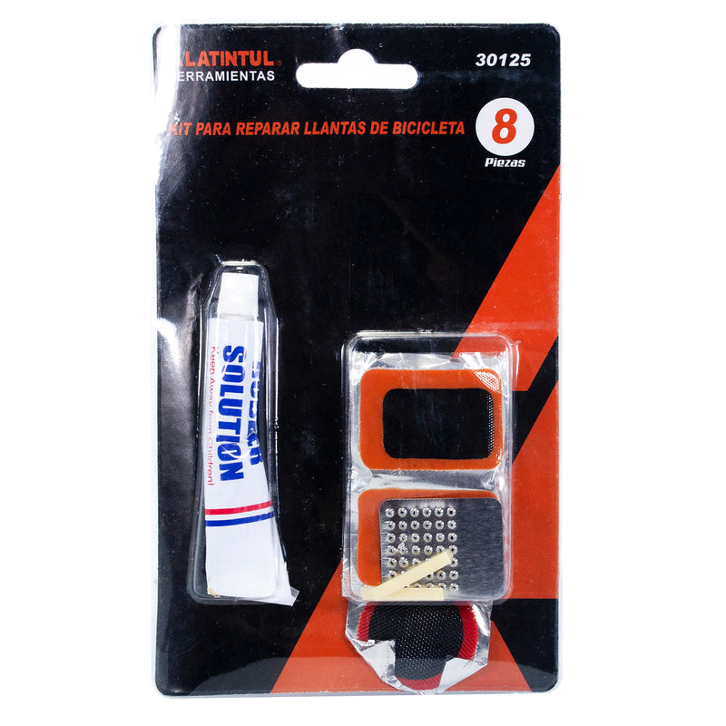 Kit latintul p/reparar llanta d/bicicleta