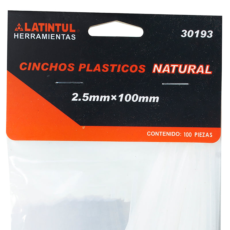 Cincho Good Will 2.5mm x 10 cms blanco