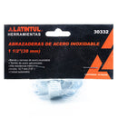 Abrazadera Latintul sinfín inox 10 piezas 1 1/2 - La nueva eléctrica