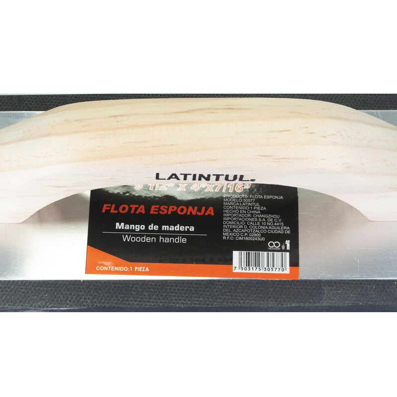 Llana latintul flota madera 9-1/2 x 4 x 7/16