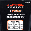 Llaves Latintul combinadas 9 piezas MM - La nueva eléctrica