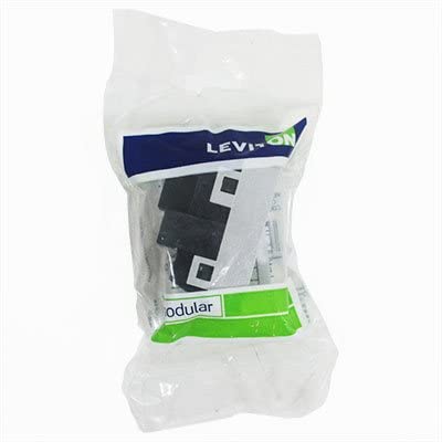 Contacto Leviton modular aterrizado gris