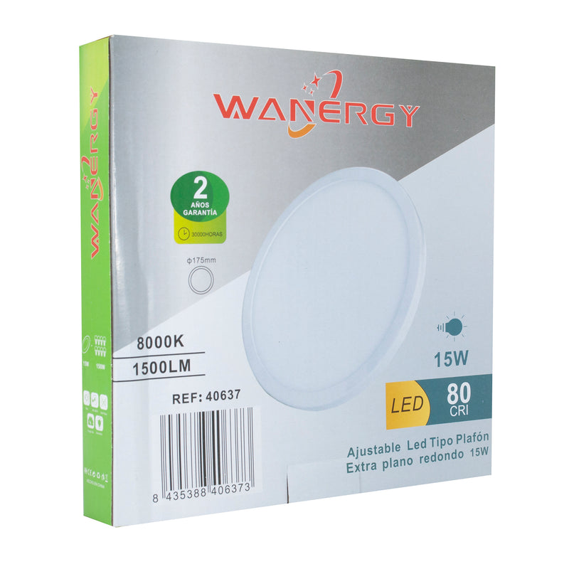 Empotrado Wanergy led 15w redondo